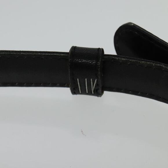 CELINE Macadam Canvas Shoulder Bag Suede Black Gold - Picture 9 of 12